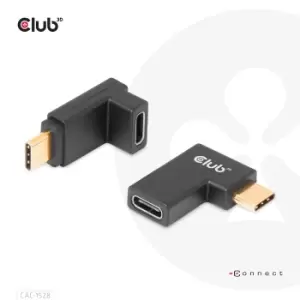 image of CLUB3D USB Type-C Gen2 Angled Adapter set of 2 up to 4K120Hz M/F