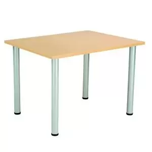Image of Jemini Rectangular Meeting Table 1200x800x730 Nova OakSilver KF816609
