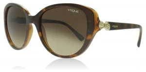 image of Vogue VO5092SB Sunglasses Dark Havana / Brown 238613 53mm