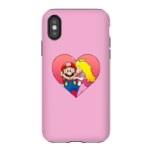 image of Nintendo Super Mario Peach Kiss Phone Case - iPhone X - Tough Case - Gloss