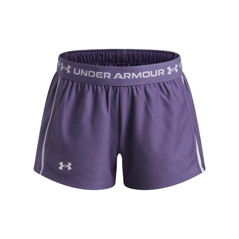 Image of Under Armour UA Play Up Shorts Girls Purple/White female 11 - 12 Years (L)