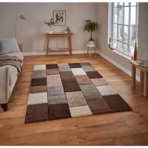 Image of Brooklyn 21830 Beige Grey 120cm x 170cm Rectangle