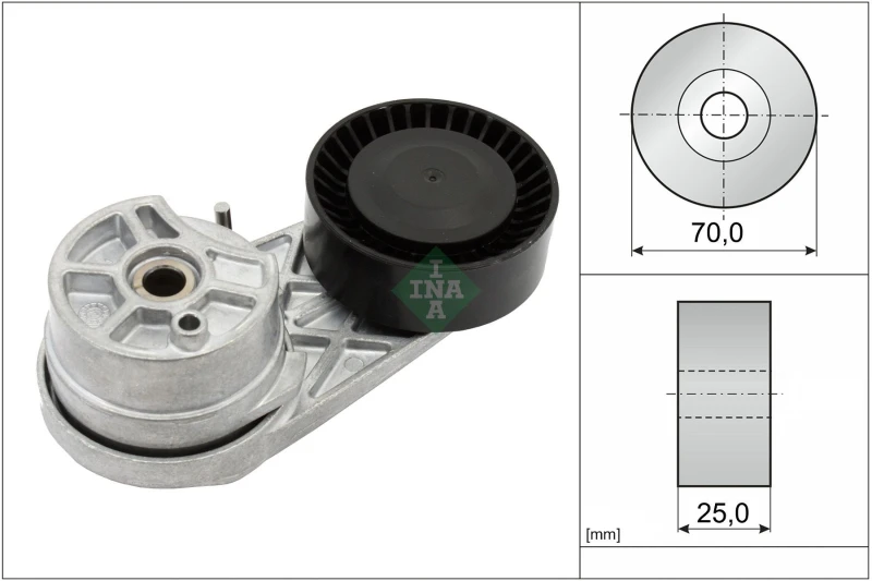 Image of Tensioner Lever, v-ribbed belt INA 534 0725 10