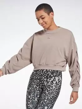 Image of Reebok Studio Knit Fashion Cover-up, Grey, Size S, Women