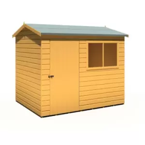 image of Shire Lewis 8ft x 6ft Reverse Apex Style Handmade Garden Shed Style D