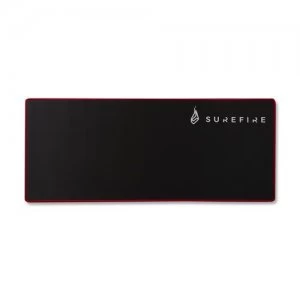 image of SureFire Silent Flight 680 Gaming mouse pad Black Red