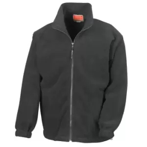 image of Result Mens Full Zip Active Fleece Anti Pilling Jacket (2XL) (Black)