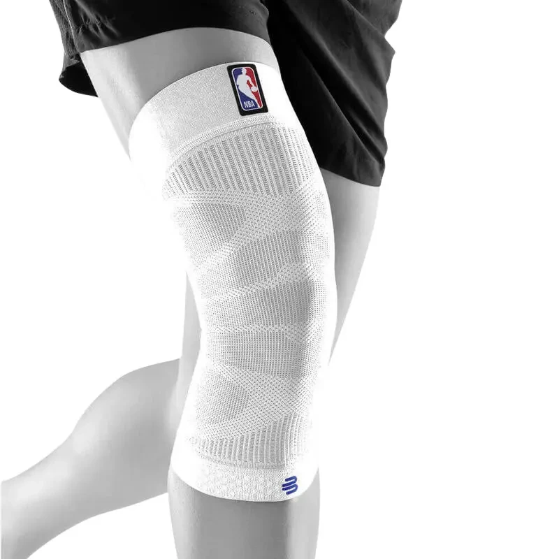 Image of Sports compression knee brace NBA Blanc Unisex S
