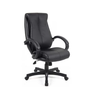 Image of Nantes Leather Faced High Back Chair