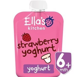 image of Ellas Kitchen Organic Strawb Greek Style Yoghurt 6m+ 90g