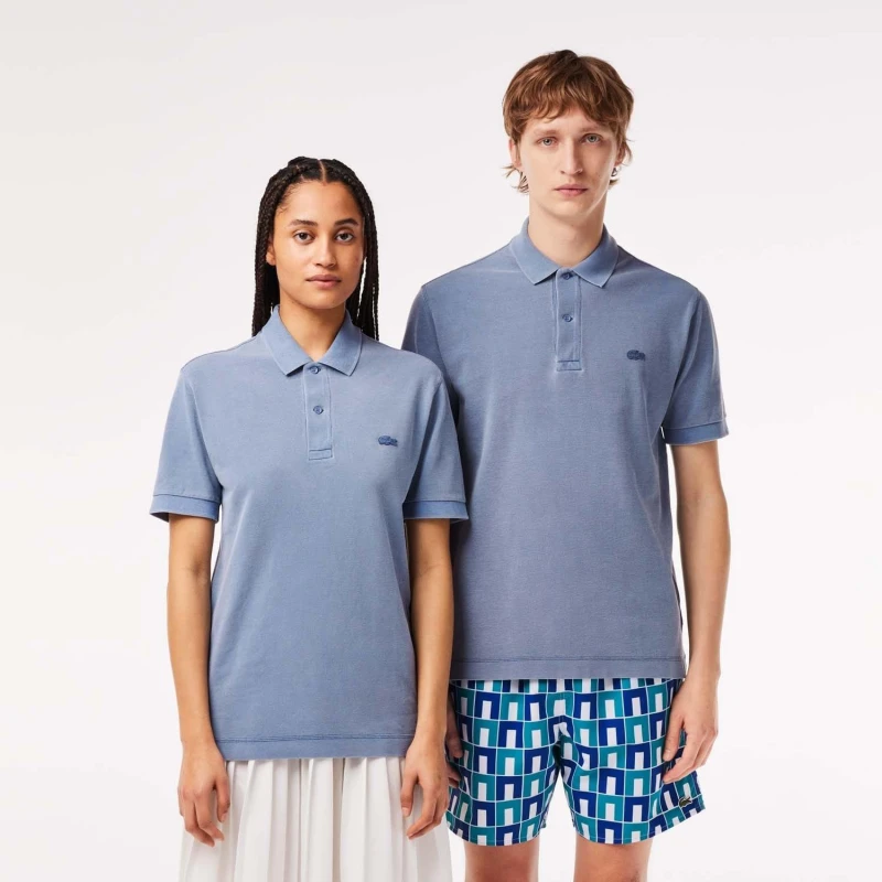 Image of Lacoste Classic-Fit Natural Dye Polo Shirt - Beige Beige XXS