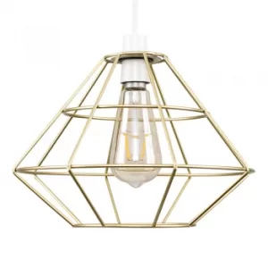 Image of Trillian Diamond Shaped Pendant Shade in Gold