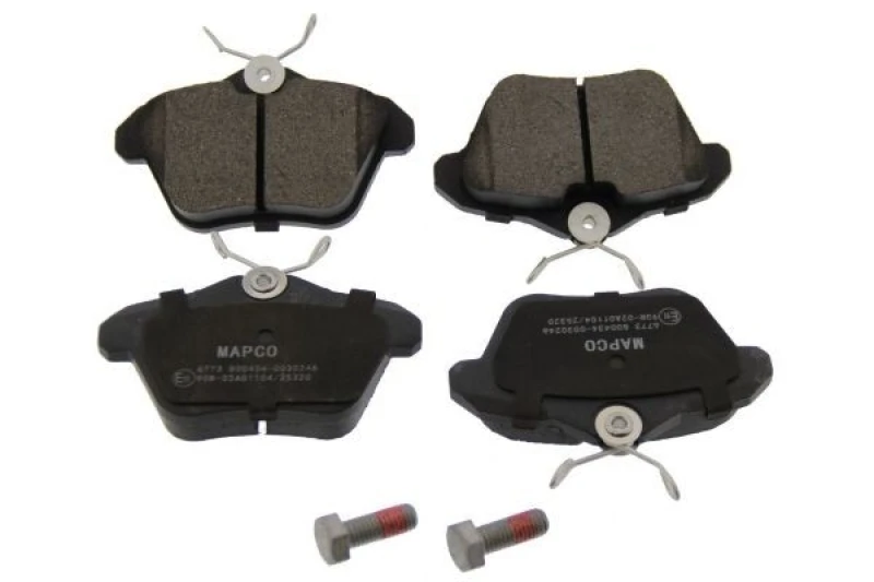 Image of MAPCO 6773 Brake pad set Rear Axle, not prepared for wear warning indicator, with anti-squeak plate Brake Pad Set,disc brake (402)