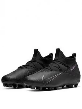 Image of Nike Junior Phantom Vision Club Firm Ground Football Boots - Black