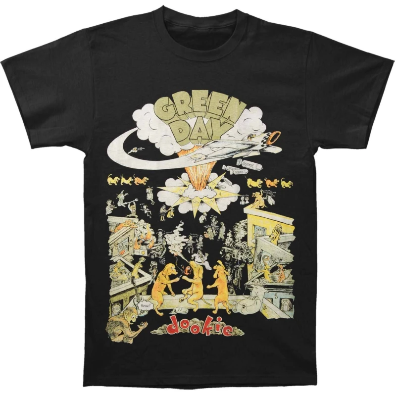 Image of green day Green Day Men 1994 Tour T-Shirt in Black Size: large Black L Male 5063238515499