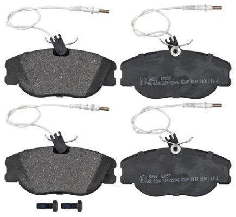 Image of A.B.S. 36899 Brake pad set incl. wear warning contact Brake Pad Set,disc brake (402)