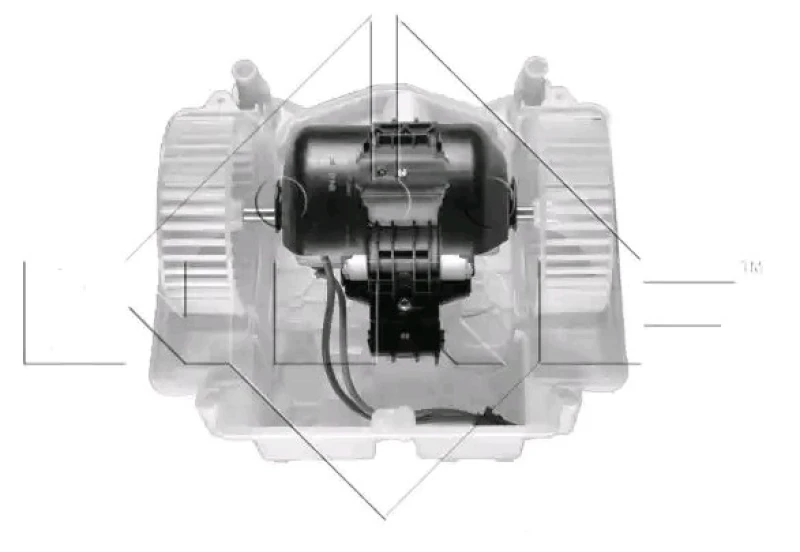 Image of NRF 34094 Blower Motor for left-hand/right-hand drive vehicles, without integrated regulator Interior Blower (2669)