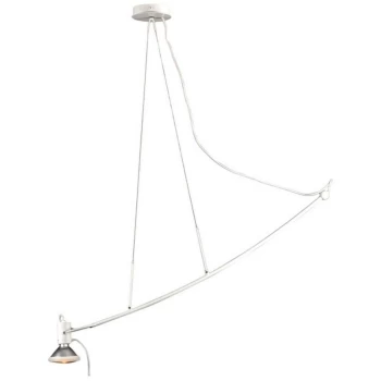 image of Linea Verdace Lighting - Linea Verdace Parrot Pendant Ceiling Light White Metal