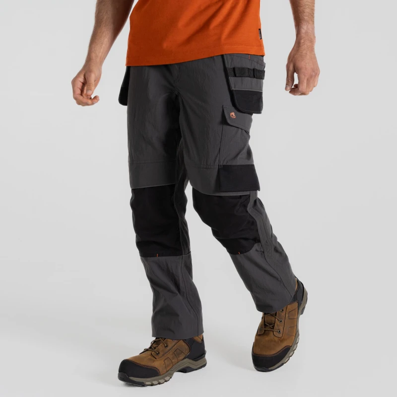 Image of Craghoppers Craghoppers Men Cawood Rugged Durable Stretch Trouser in Dark Grey Size: 30R Dark Grey 30R Male 5063019688695
