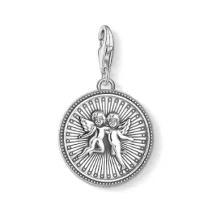 image of THOMAS SABO Silver Angel Coin Charm