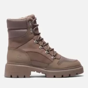 Image of Timberland Womens Cortina Valley Warm Lined Lace Up Boots - Taupe Leather - UK 4