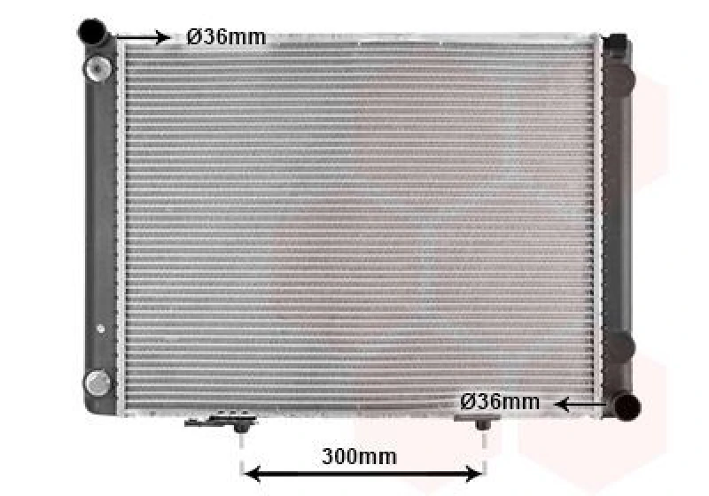 Image of VAN WEZEL Engine radiator VAN WEZEL 30002074