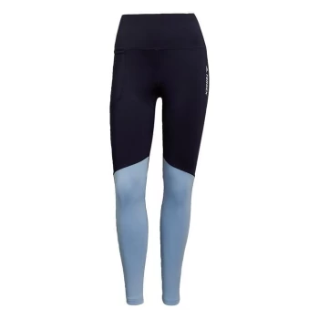 Image of adidas Terrex Multi Primeblue Leggings Womens - Legend Ink / Ambient Sky