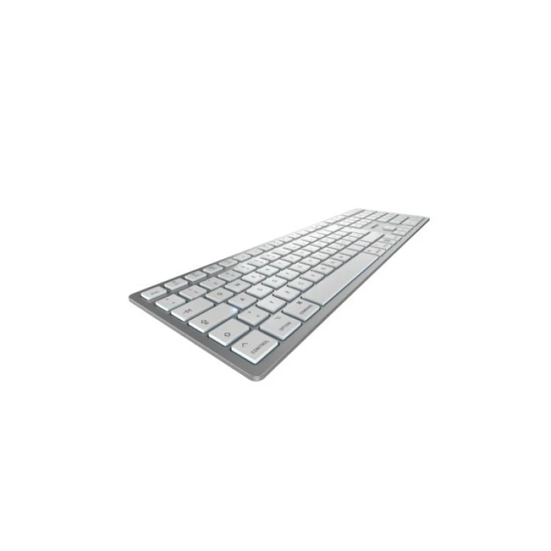 Image of Cherry CHERRY KW 9100 SLIM FOR MAC keyboard Universal USB + Bluetooth QWERTY English Silver JK-9110US-1
