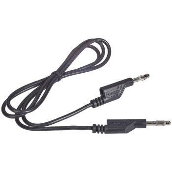 Image of Voltcraft Test Lead 4mm Plug to 4mm Plug - 1m Black