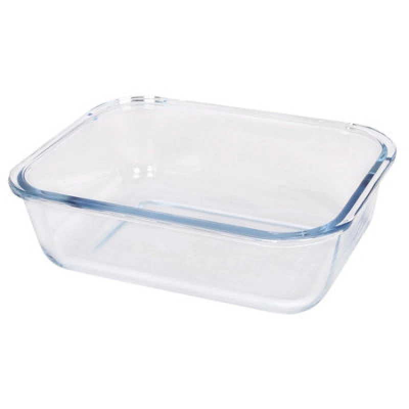Image of Argon Tableware Rectangular Glass Cake Dish - 22Cm X 16.5Cm