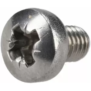 Image of R-tech - 337092 Pozi Pan Head A2 Stainless Steel Screws M4 6mm - Pack Of 100