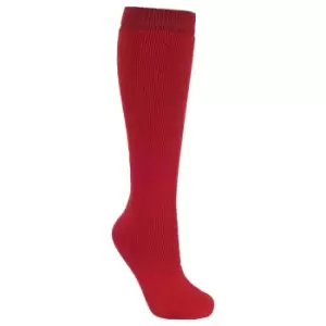 image of Trespass Kids Unisex Tubular Luxury Ski Tube Socks (12 Youth/3 UK) (Red)