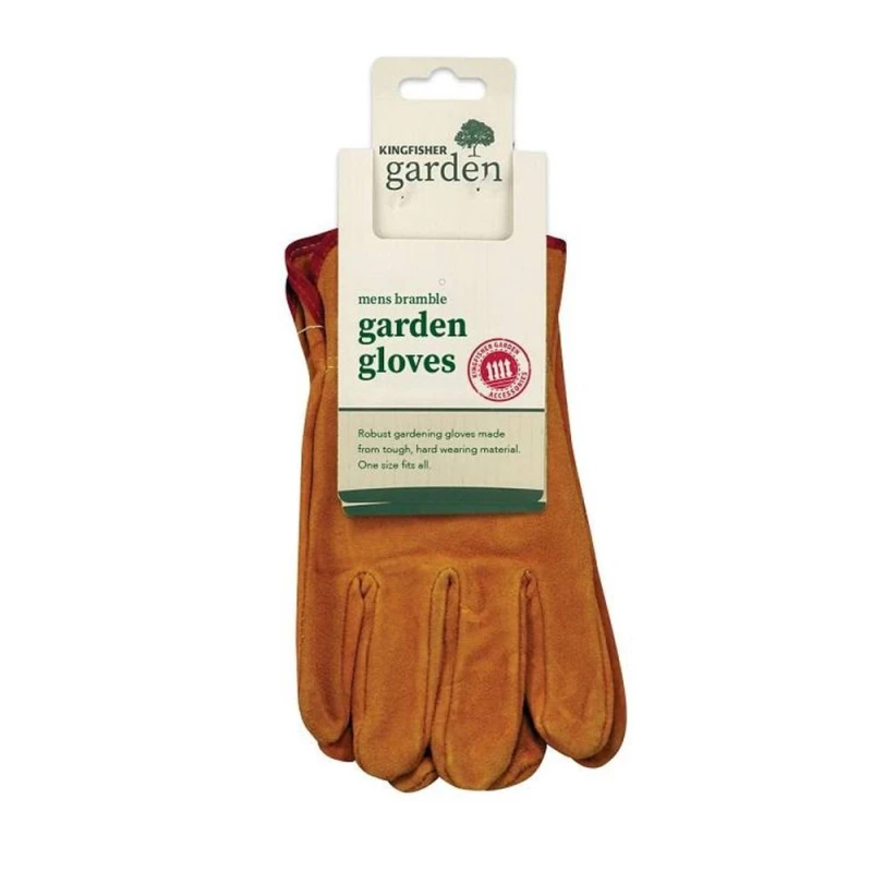 Image of Kingfisher Mens Pro Gold Bramble Gardening Gloves Multicolor Male