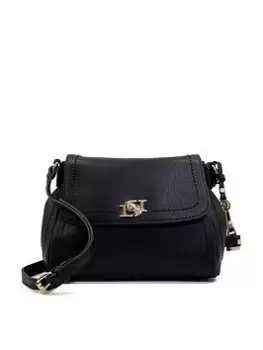 image of Dune London Diligent Medium Twistlock Cross Body Bag - Black