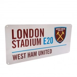 image of West Ham United FC Street Sign