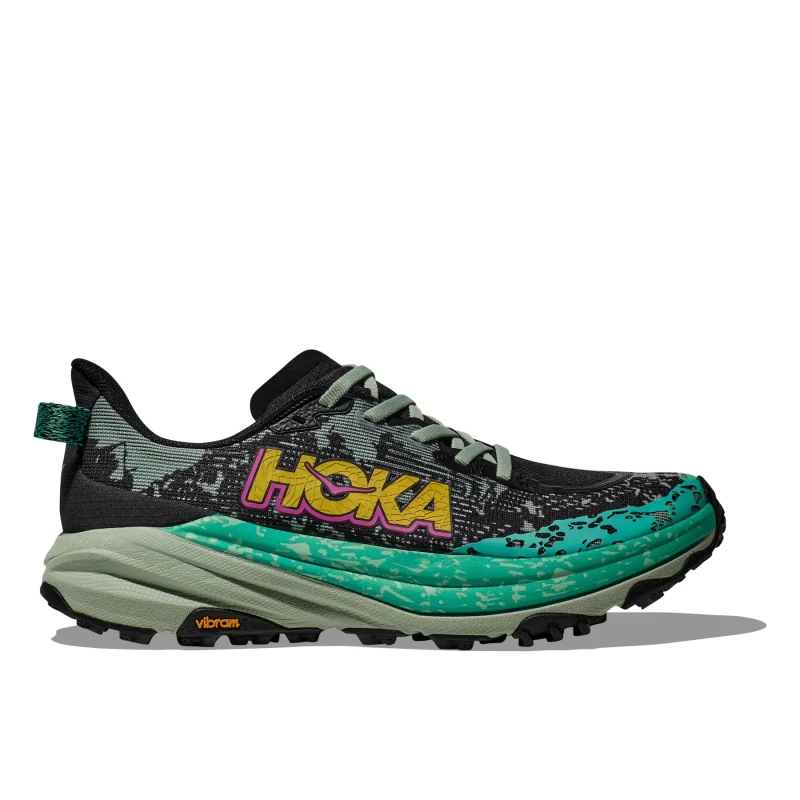 Image of Womens trail running shoes Hoka Speedgoat 6 Noir Female 38