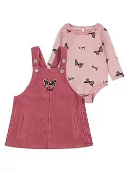 image of Levis Baby Girls Corduroy Skirtall Set - Pink, Size 6 Months