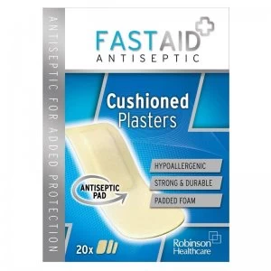 image of Fast Aid Cushioned Plasters - 20 Assorted Plasters