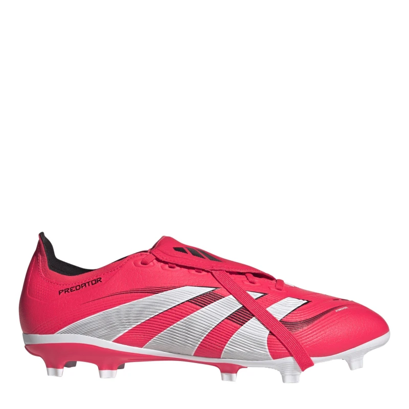 Image of adidas Predator League Fold-Over Tongue Firm Ground Football Boots Red/White male 10.5(45.3)