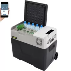 Image of VEVOR Car Refrigerator 50L Compressor Portable Small Refrigerator Car Refrigerator Freezer Vehicle Car Truck RV Boat Mini Electric Cooler for Driving