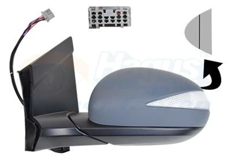 Image of VAN WEZEL Wing mirror VAN WEZEL 2580817
