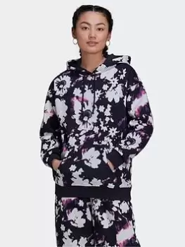 Image of adidas Originals Hoodie, Multi/Blue, Size 8, Women