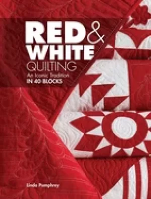 Image of red and white quilting an iconic tradition in 40 blocks