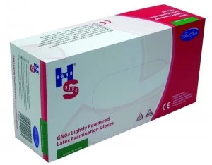 Image of Handsafe Pp Latex Gloves L Pk100 Natural