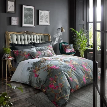 Image of Ted Baker Hibiscus Pillowcover - Charcoal