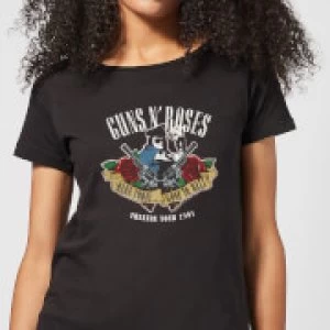 Image of Guns N Roses Here Today... Gone To Hell Womens T-Shirt - Black