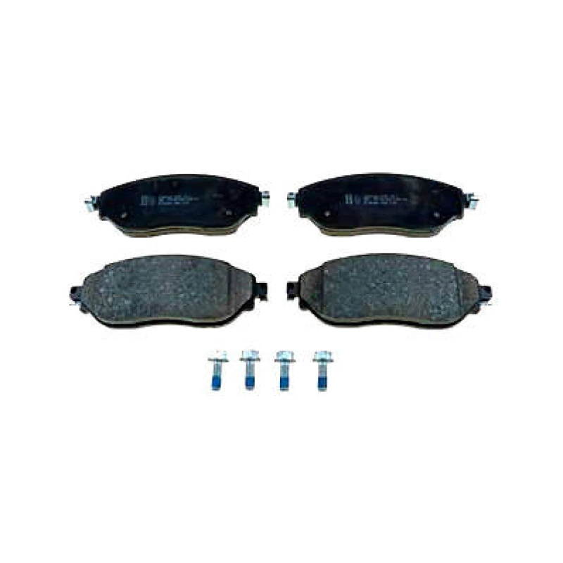 Image of ZIMMERMANN 22087.185.1 Brake pad set Front Axle, not prepared for wear warning indicator, Photo corresponds to scope of supply, with bolts/screws Bra