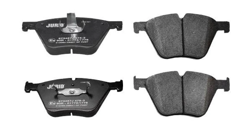 Image of JURID 573457J Brake pad set prepared for wear warning indicator, without accessories, with piston clip Brake Pad Set,disc brake (402)