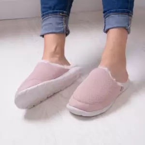 Image of totes Isotoner IsoFlex Ladies Mule Slippers Pale Pink
