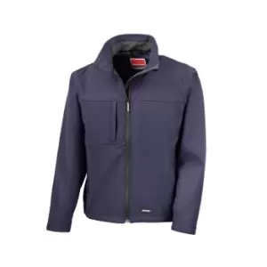 Image of Result Mens Classic Softshell Breathable Jacket (2XL) (Navy Blue)